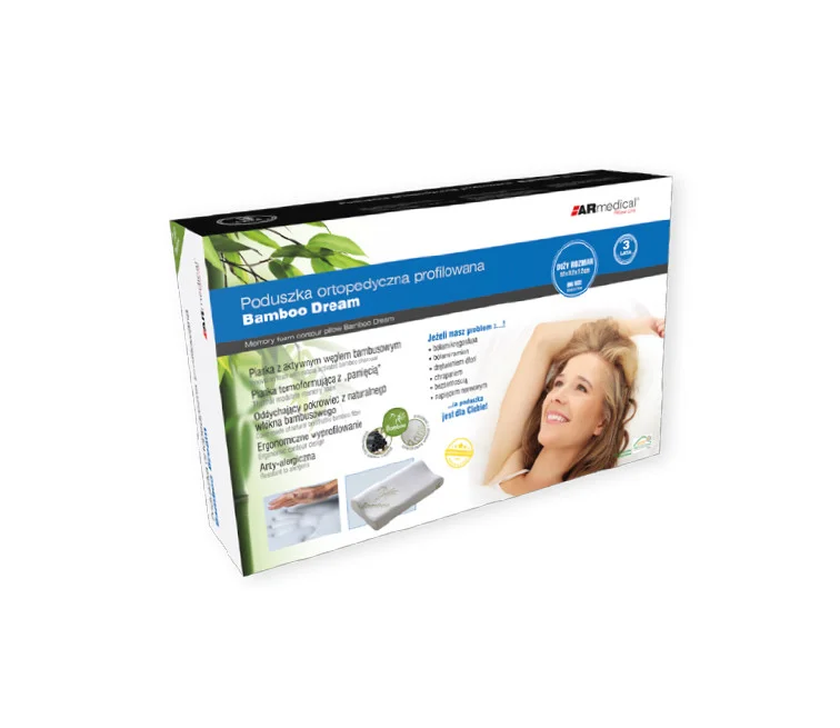 Подушка ортопедическая для сна Bamboo Dream 52х32х12, Armedical