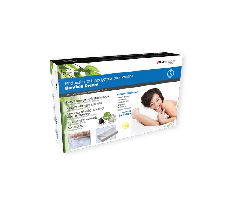 Подушка ортопедическая для сна Bamboo Dream 50х30х10, Armedical