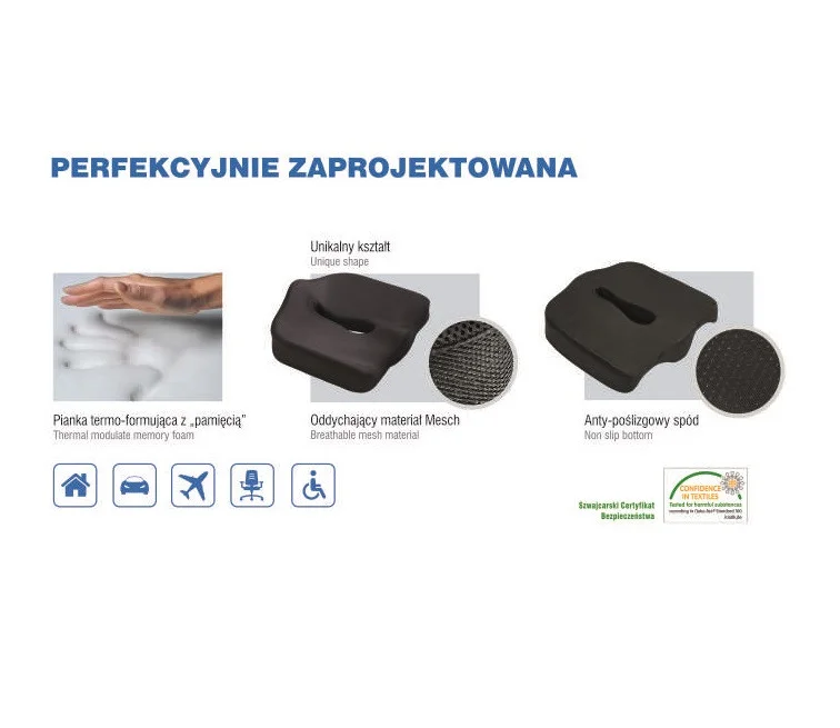 Подушка для сидения ортопедическая Premium Seat MFP-4540, Armedical