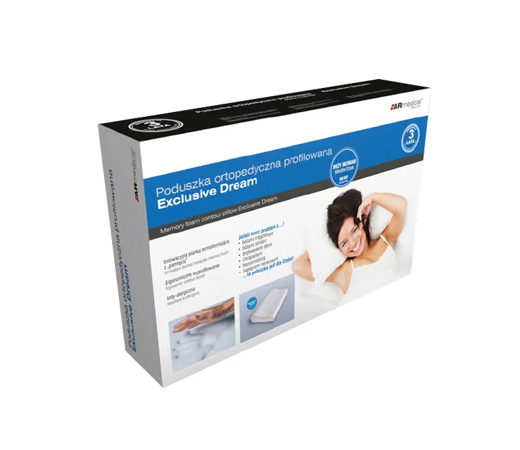 Подушка ортопедическая для сна Exclusive Dream 55х35х12, Armedical