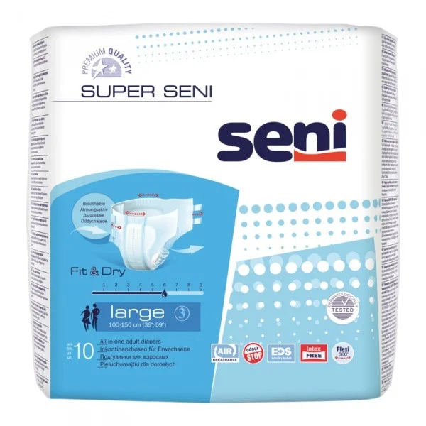 Подгузники для взрослых Super Seni Large (10 шт.)